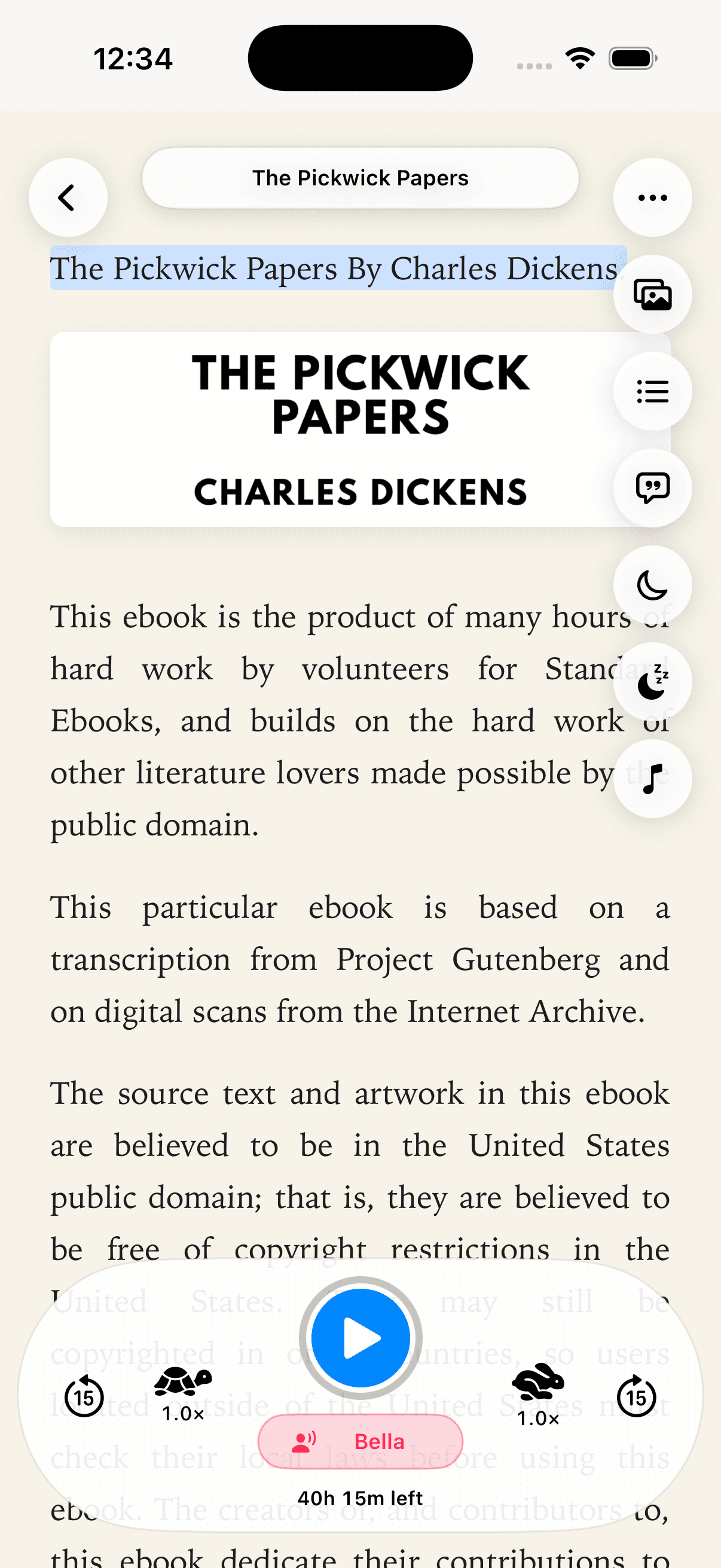 Reader with playback